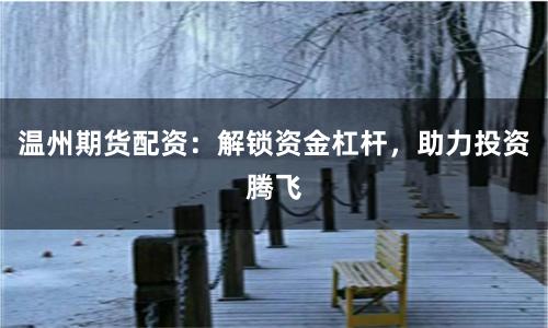 温州期货配资：解锁资金杠杆，助力投资腾飞